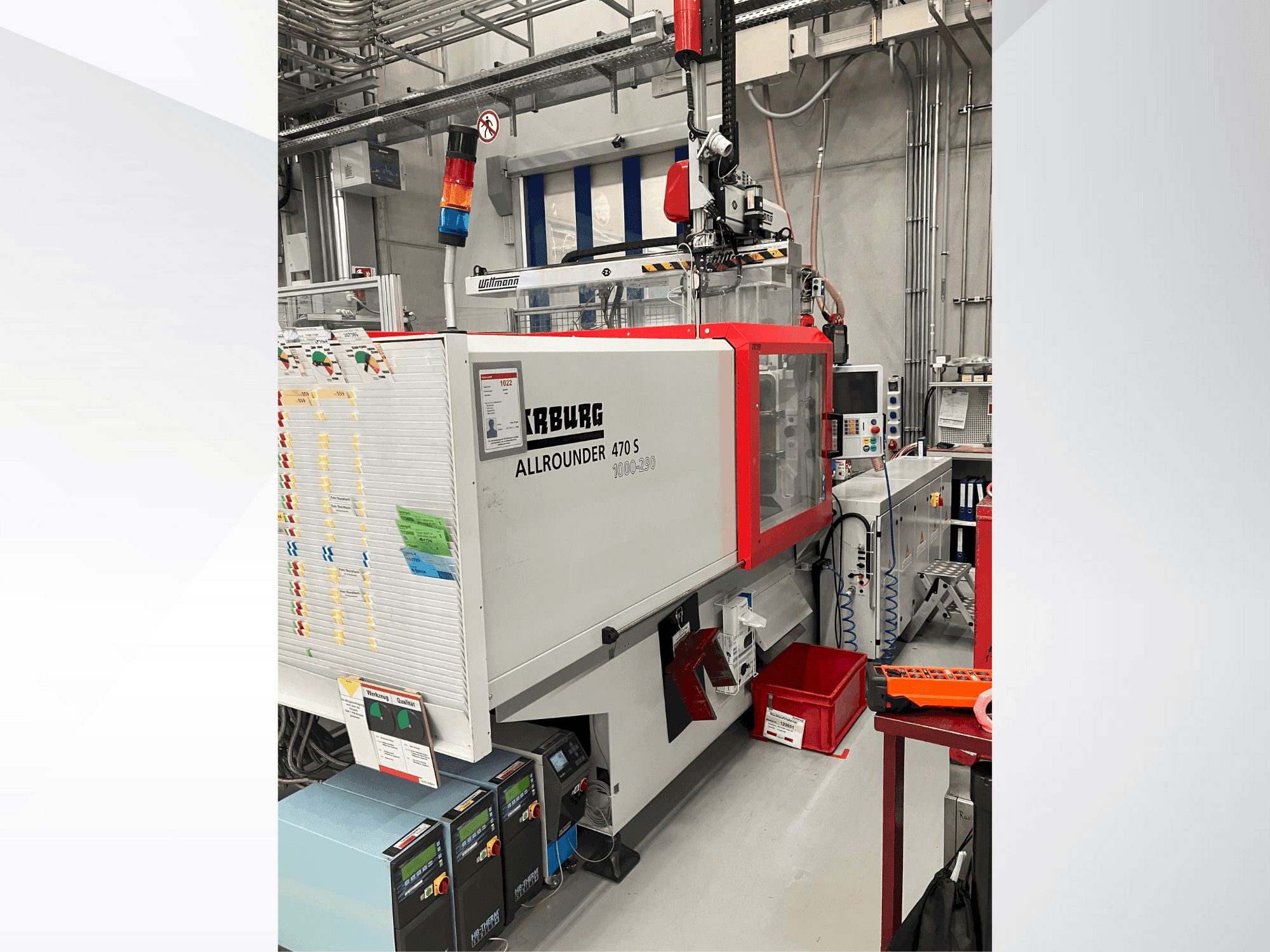 Koneen Arburg Allrounder 470 S 1000-290 etunäkymä