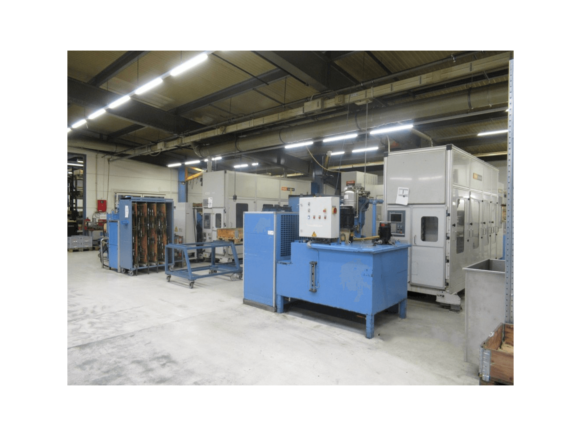 Koneen Mazak PALLETECH Automation System Production Line etunäkymä