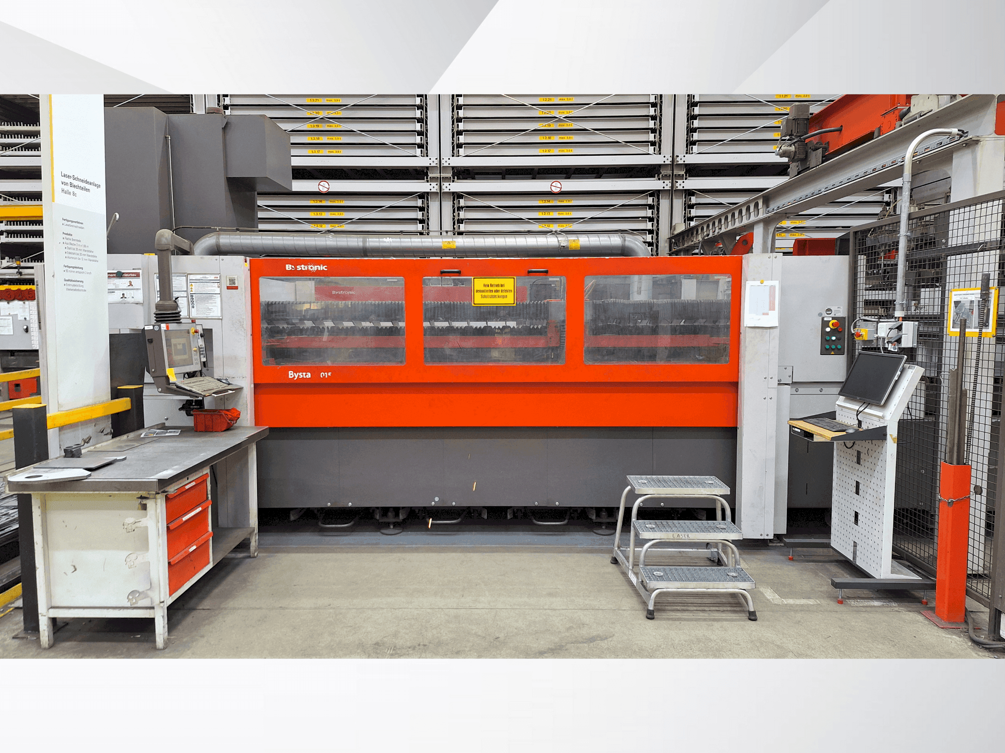Koneen Bystronic Bystar 3015 etunäkymä