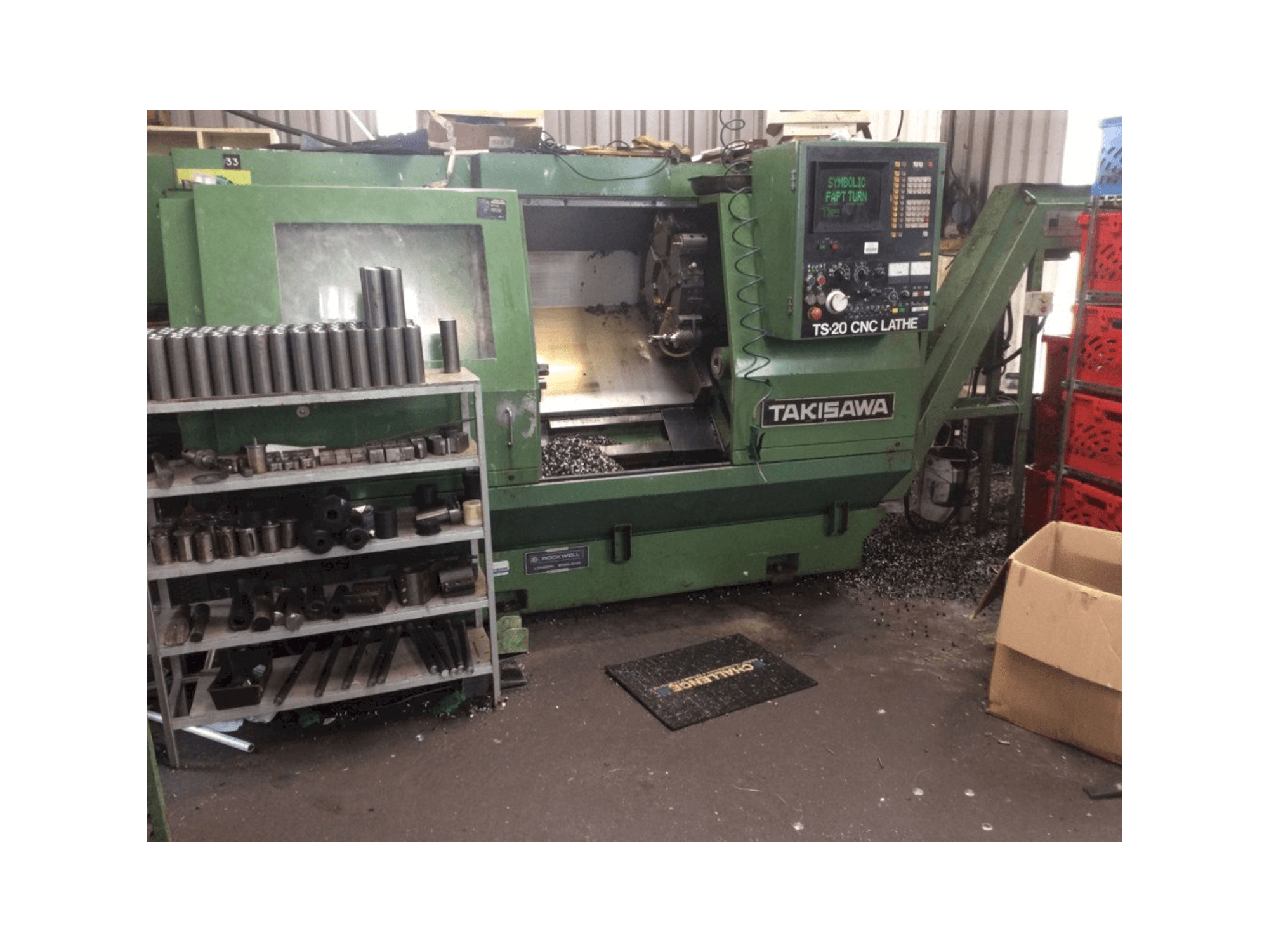 Koneen Takisawa TS-20 etunäkymä