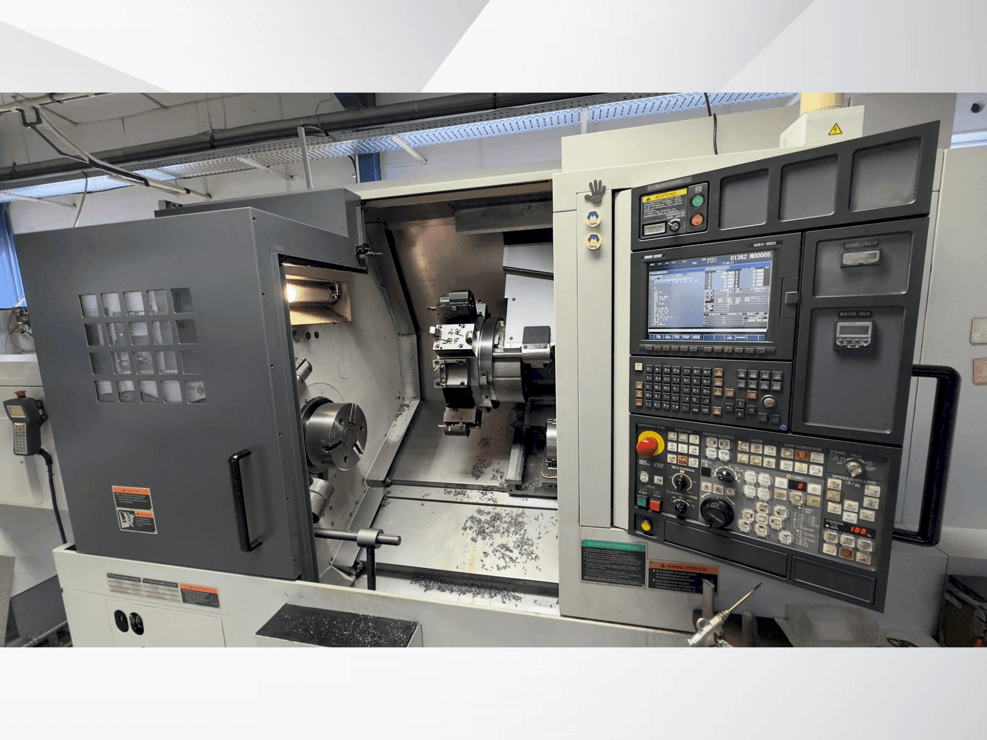 Koneen MORI SEIKI NL 2500 SY/700 etunäkymä