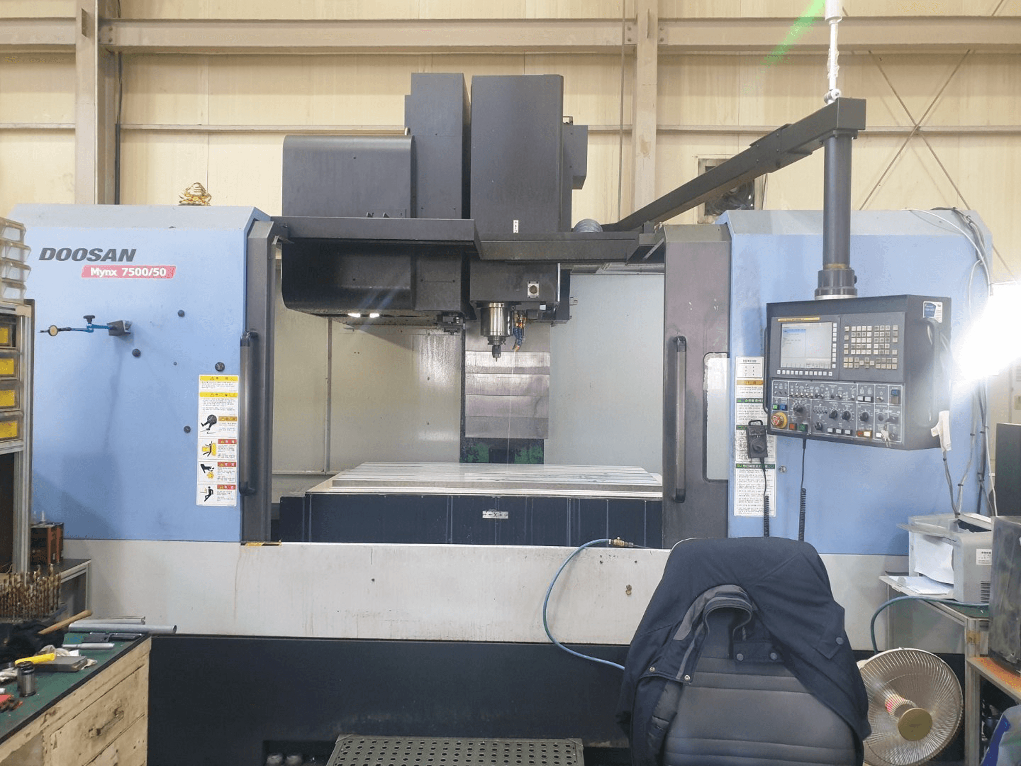Koneen Doosan MYNX 7500/50 etunäkymä