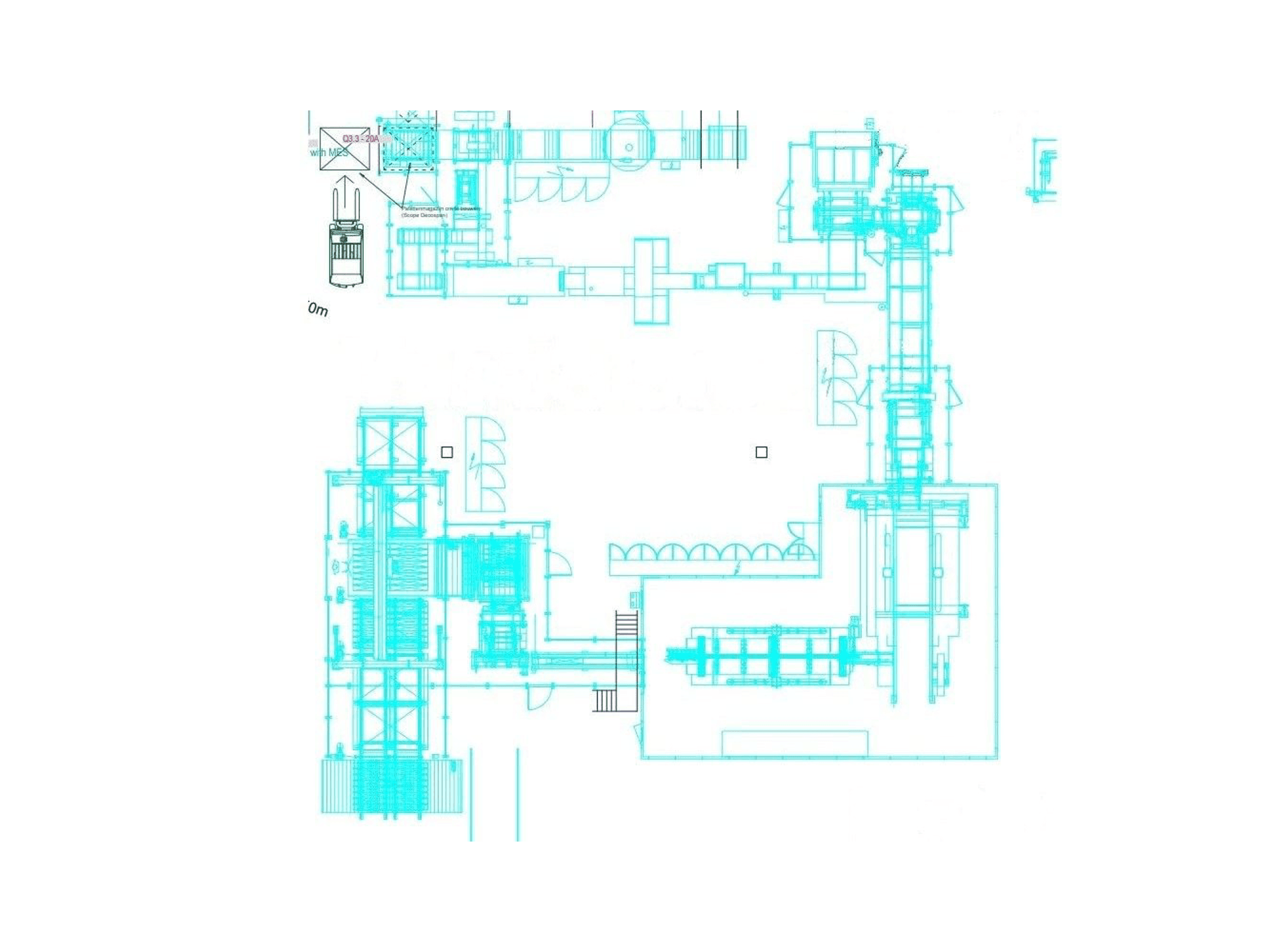 Koneen TORWEGGE TG2 Parquet production line etunäkymä