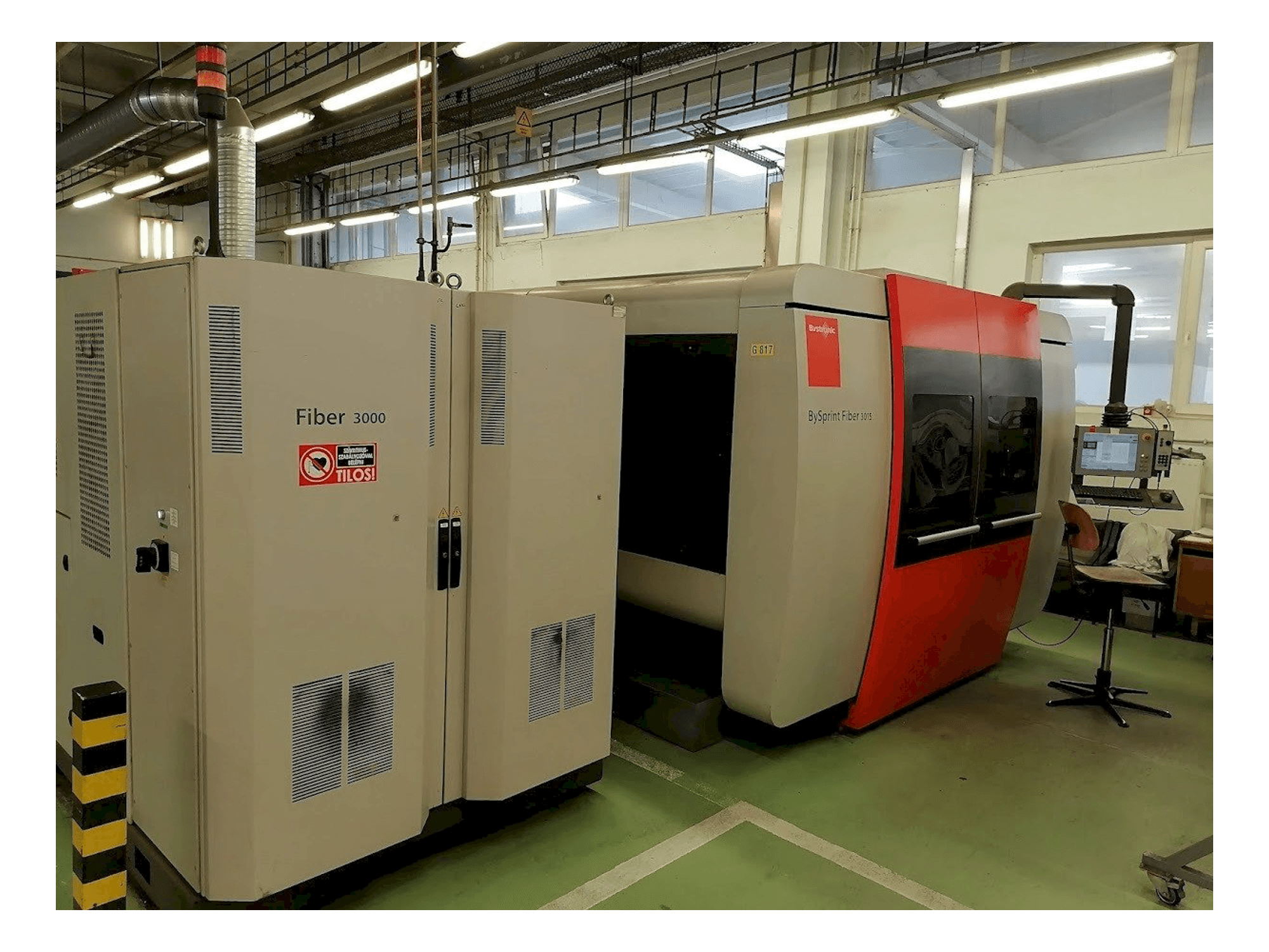 Koneen Bystronic BySprint Fiber 3015 etunäkymä