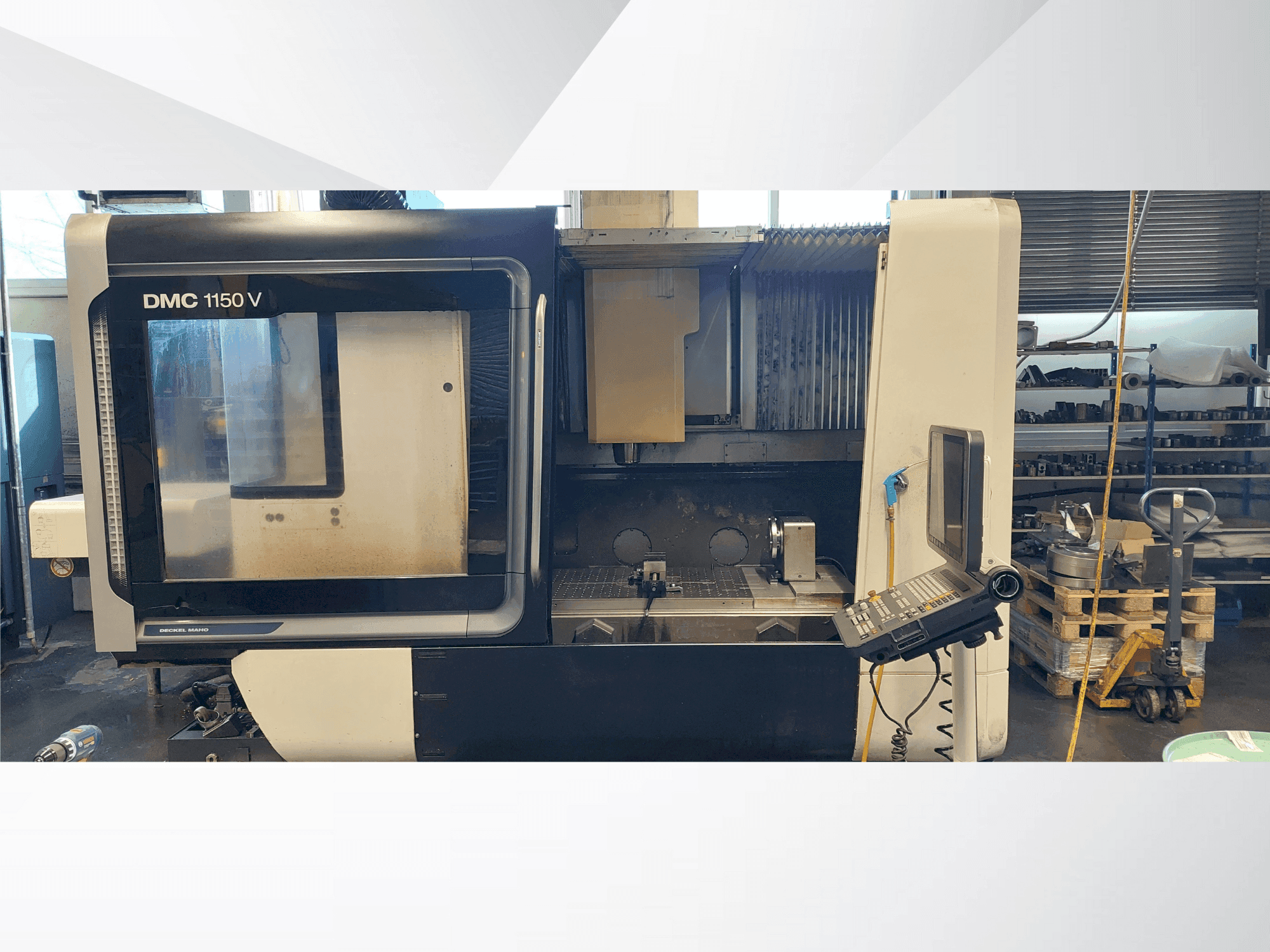 Koneen DMG MORI DMC 1150 etunäkymä