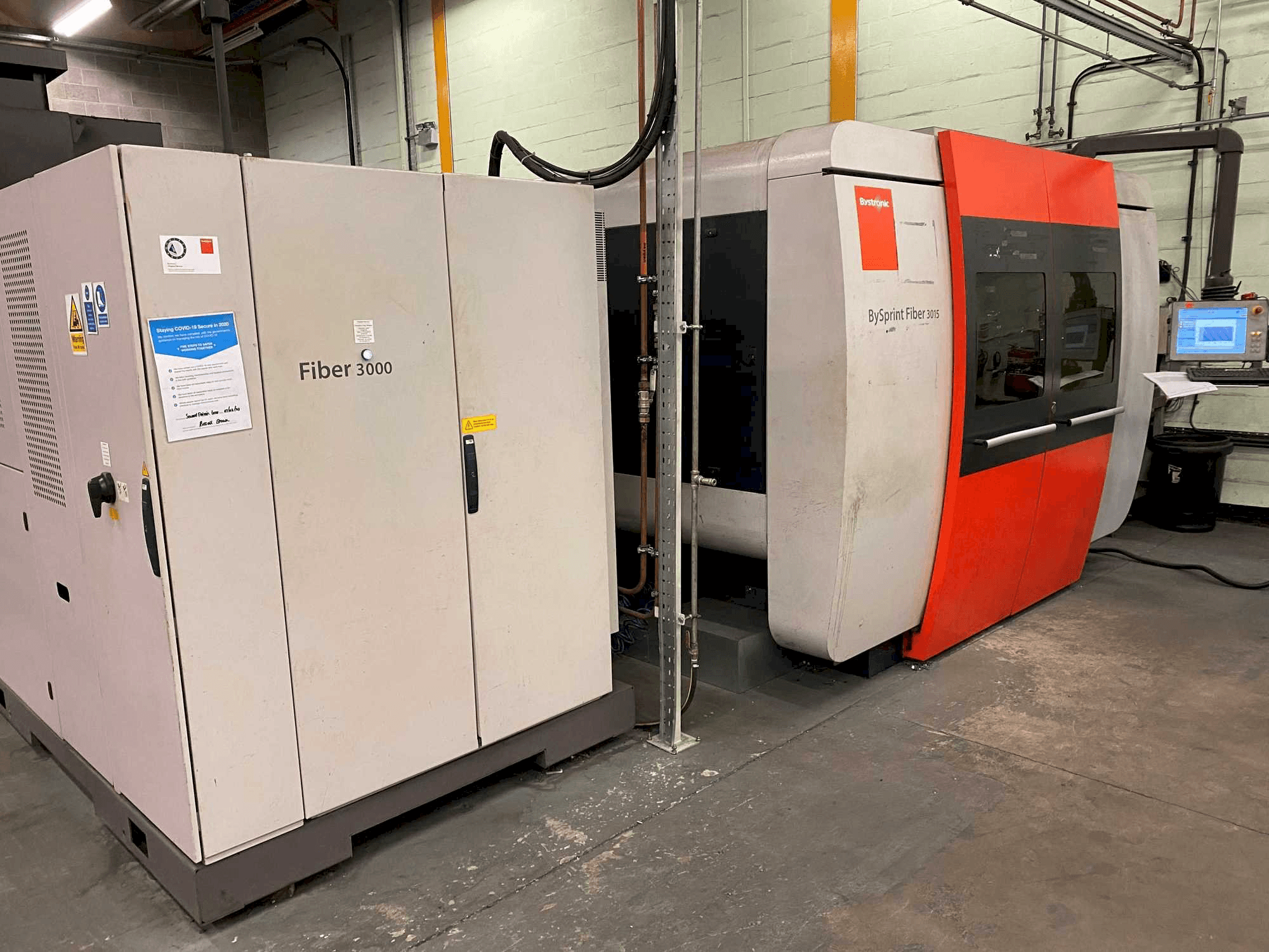 Koneen Bystronic BySprint 3015 Fiber etunäkymä