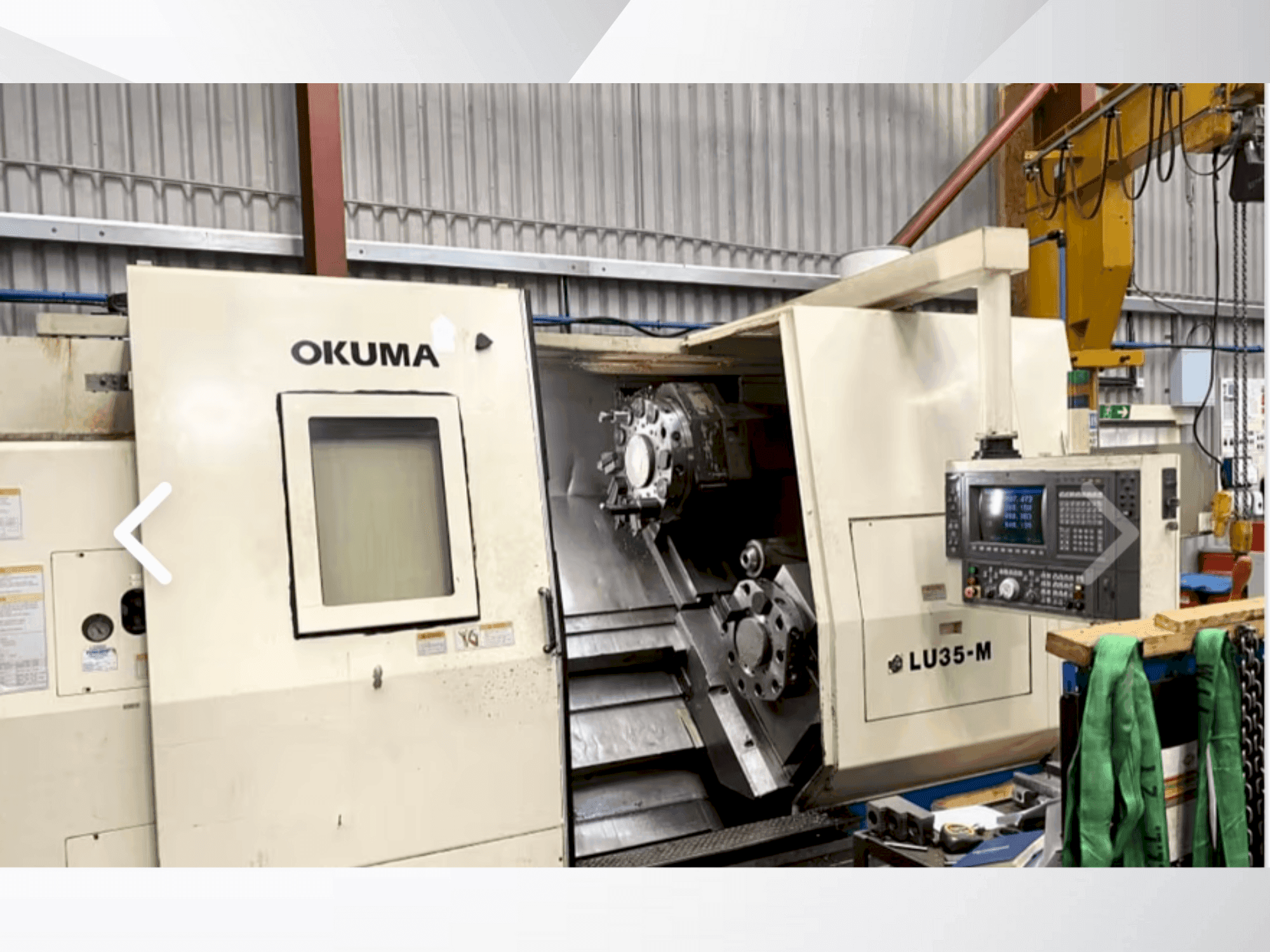 Koneen Okuma LU 35M etunäkymä
