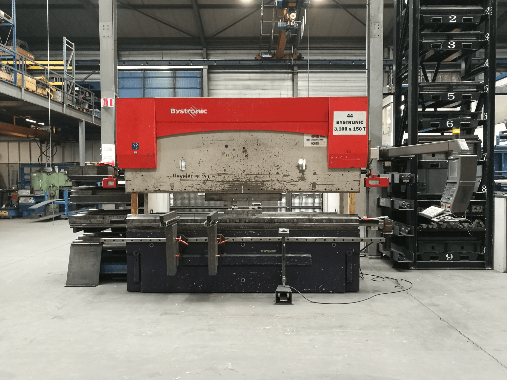 Koneen Bystronic etunäkymä PR 1500 X 3100
