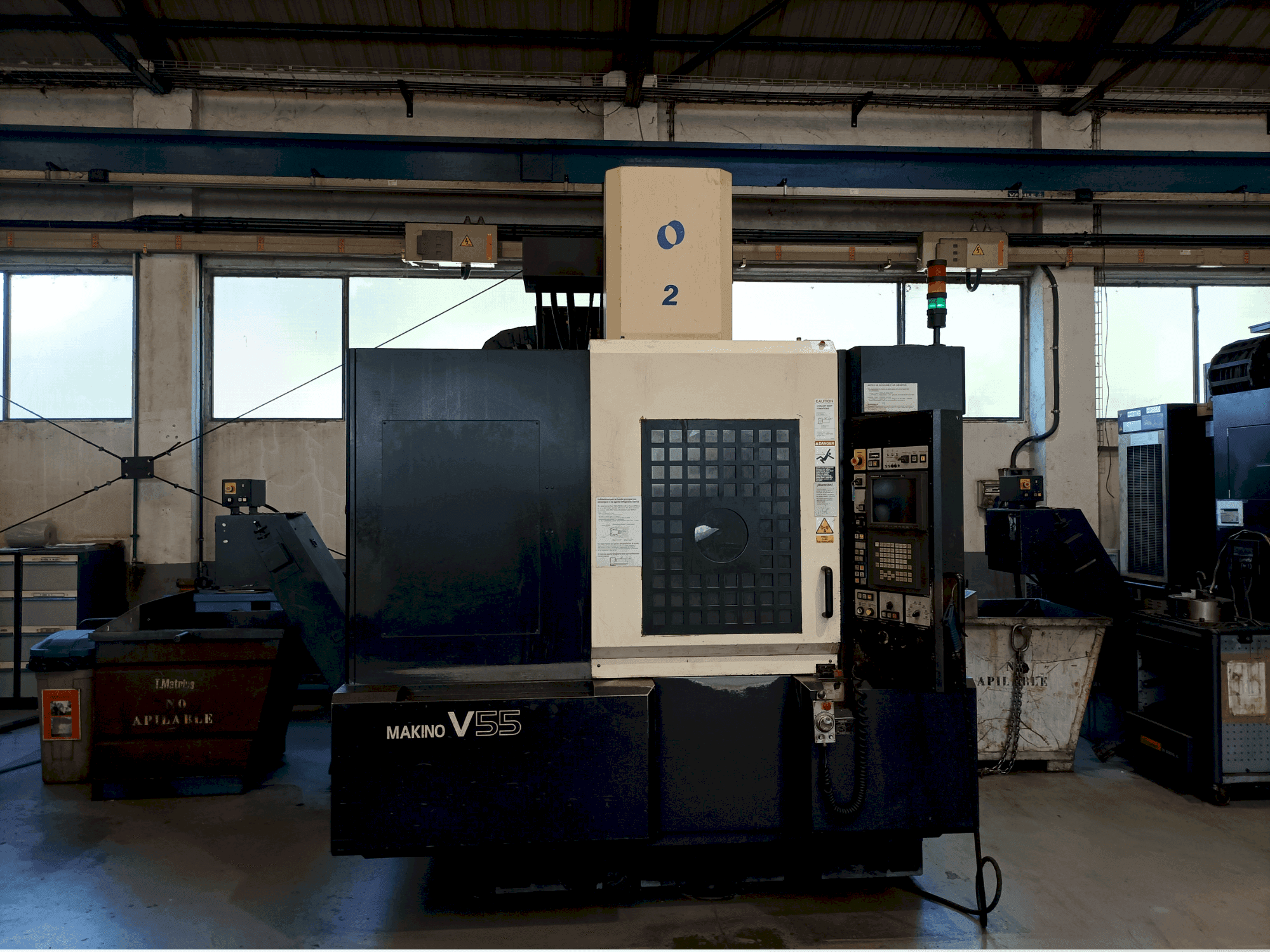 Koneen Makino V55-A15 etunäkymä