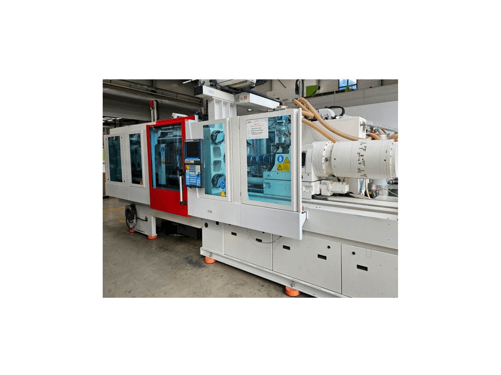 Koneen Krauss Maffei EX 160 / 180 mit LRX 100 etunäkymä