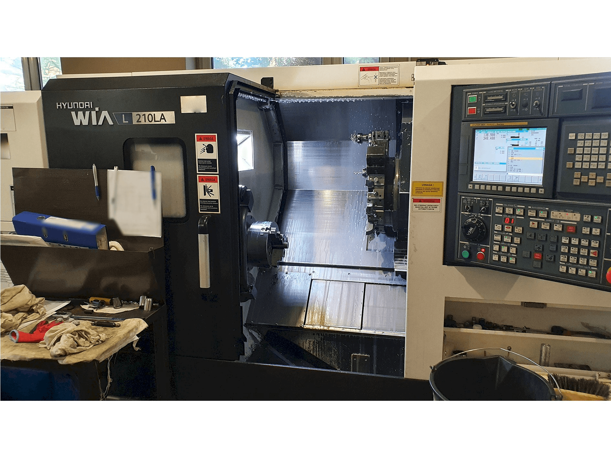 Koneen Hyundai Wia L210LA etunäkymä