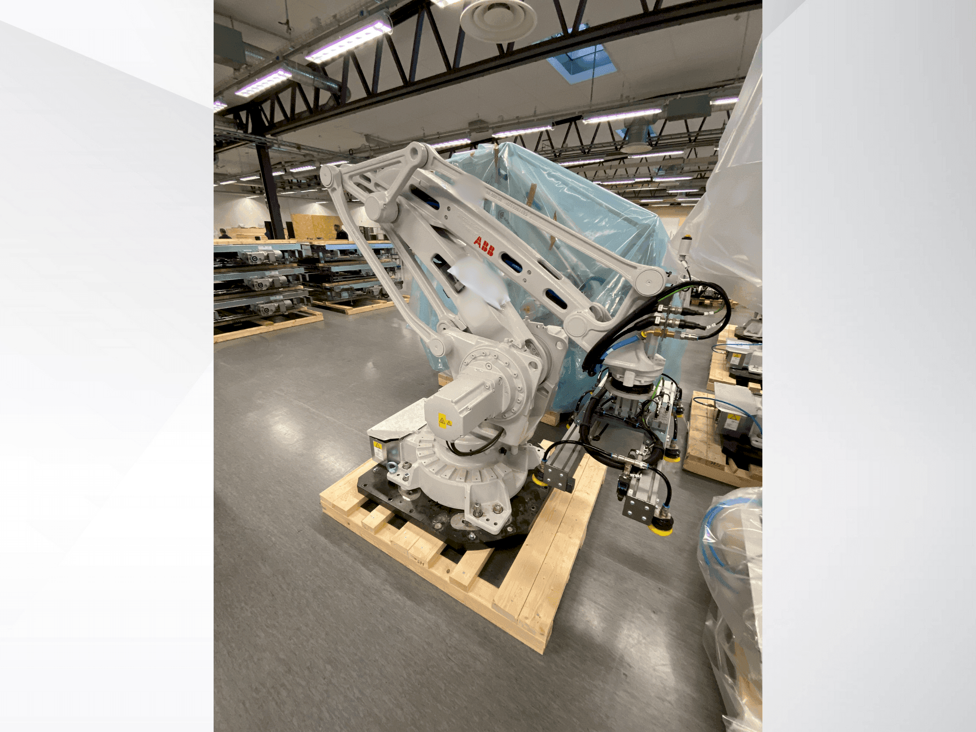 Koneen ABB IRB 460-110/2.4 etunäkymä