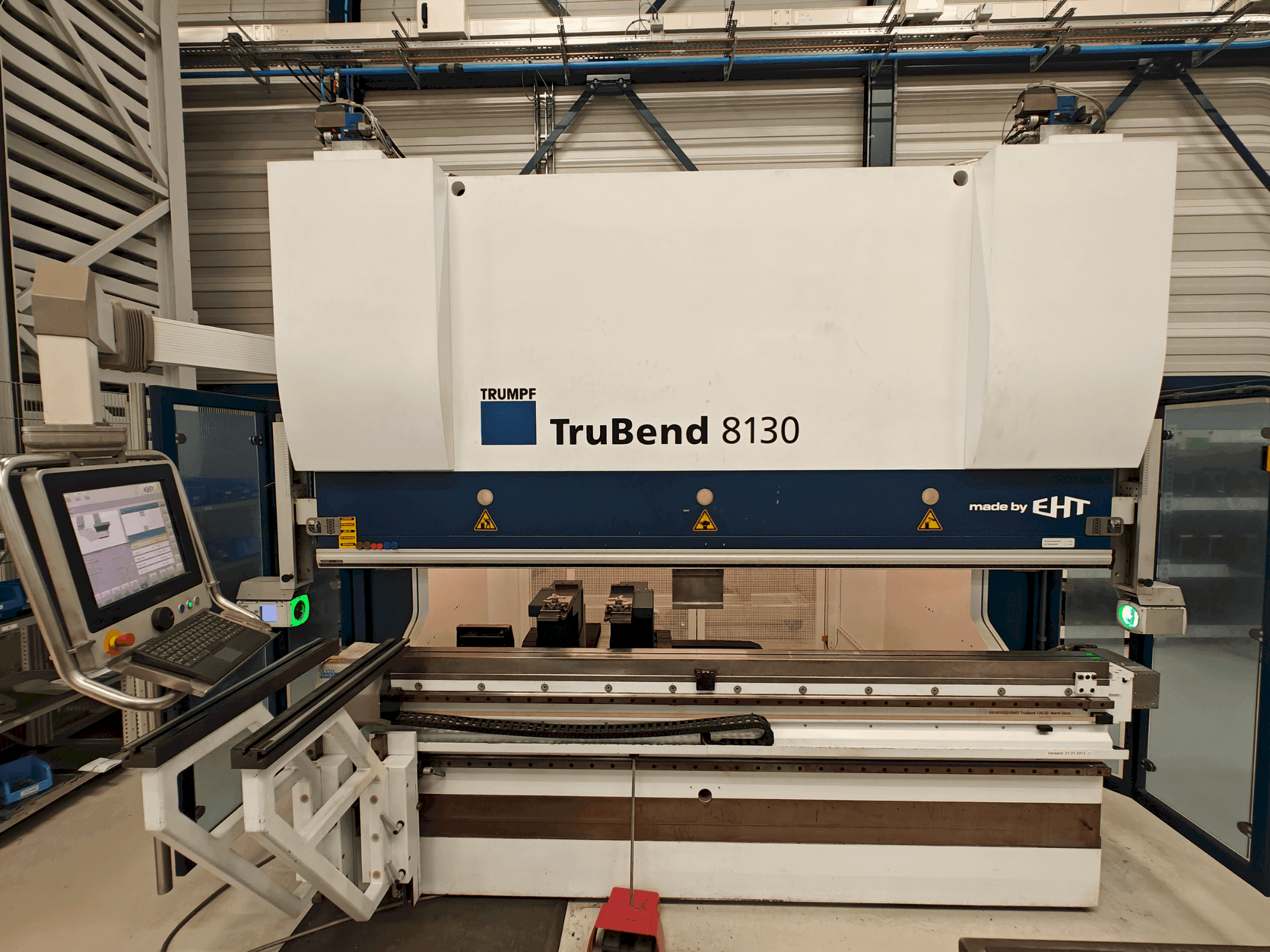Koneen TRUMPF EHT TruBend 8130-30 etunäkymä