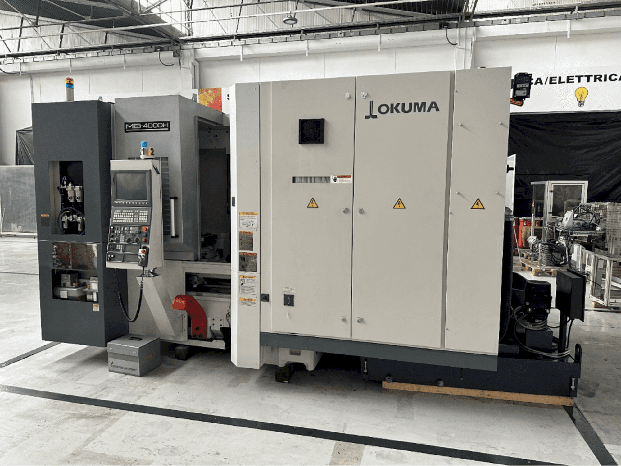 Koneen Okuma MB 4000 H etunäkymä