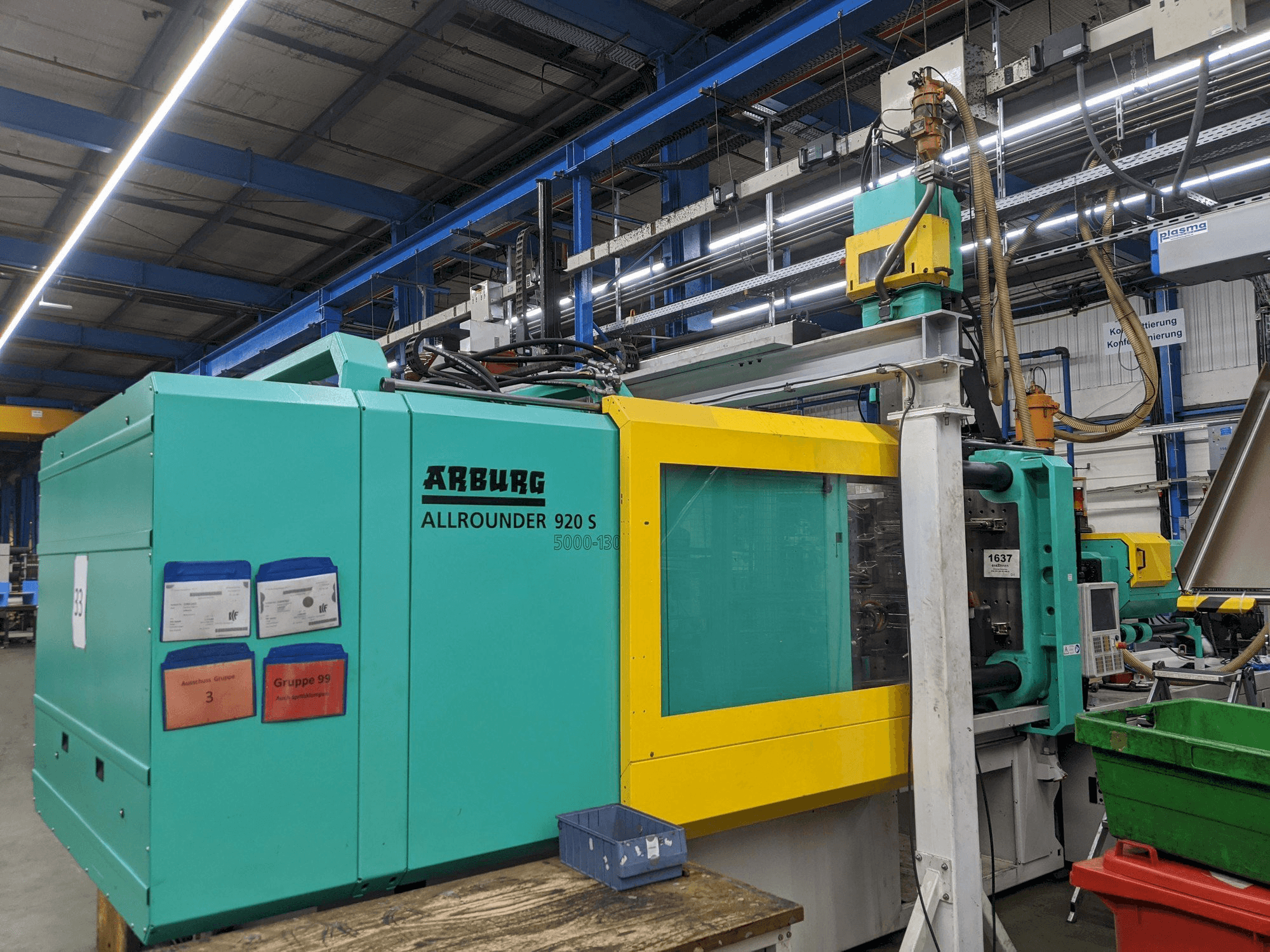 Koneen Arburg ALLROUNDER 920 S 5000 - 1300 / 400 etunäkymä