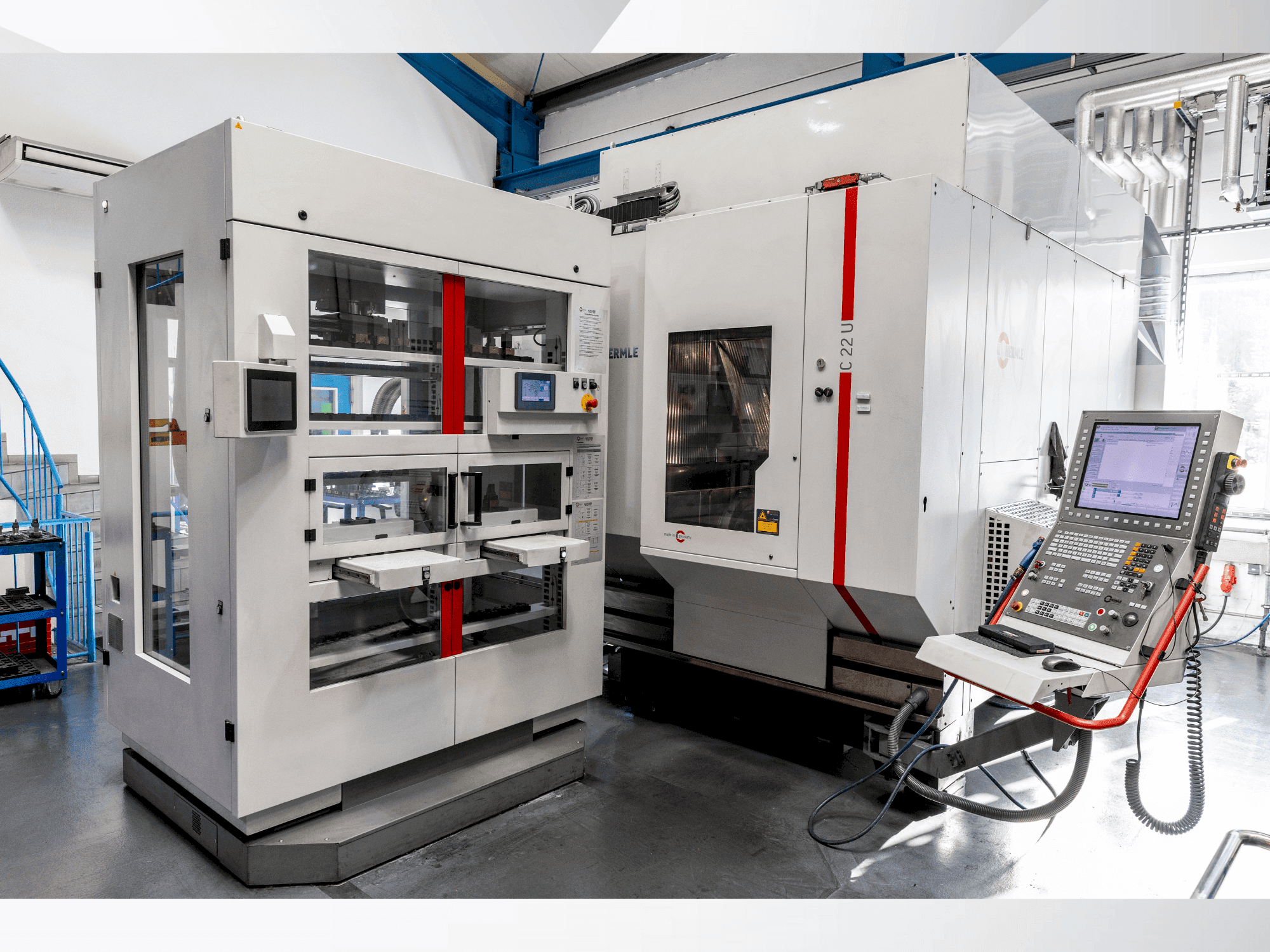 Koneen HERMLE C22 with handling system IH30 etunäkymä