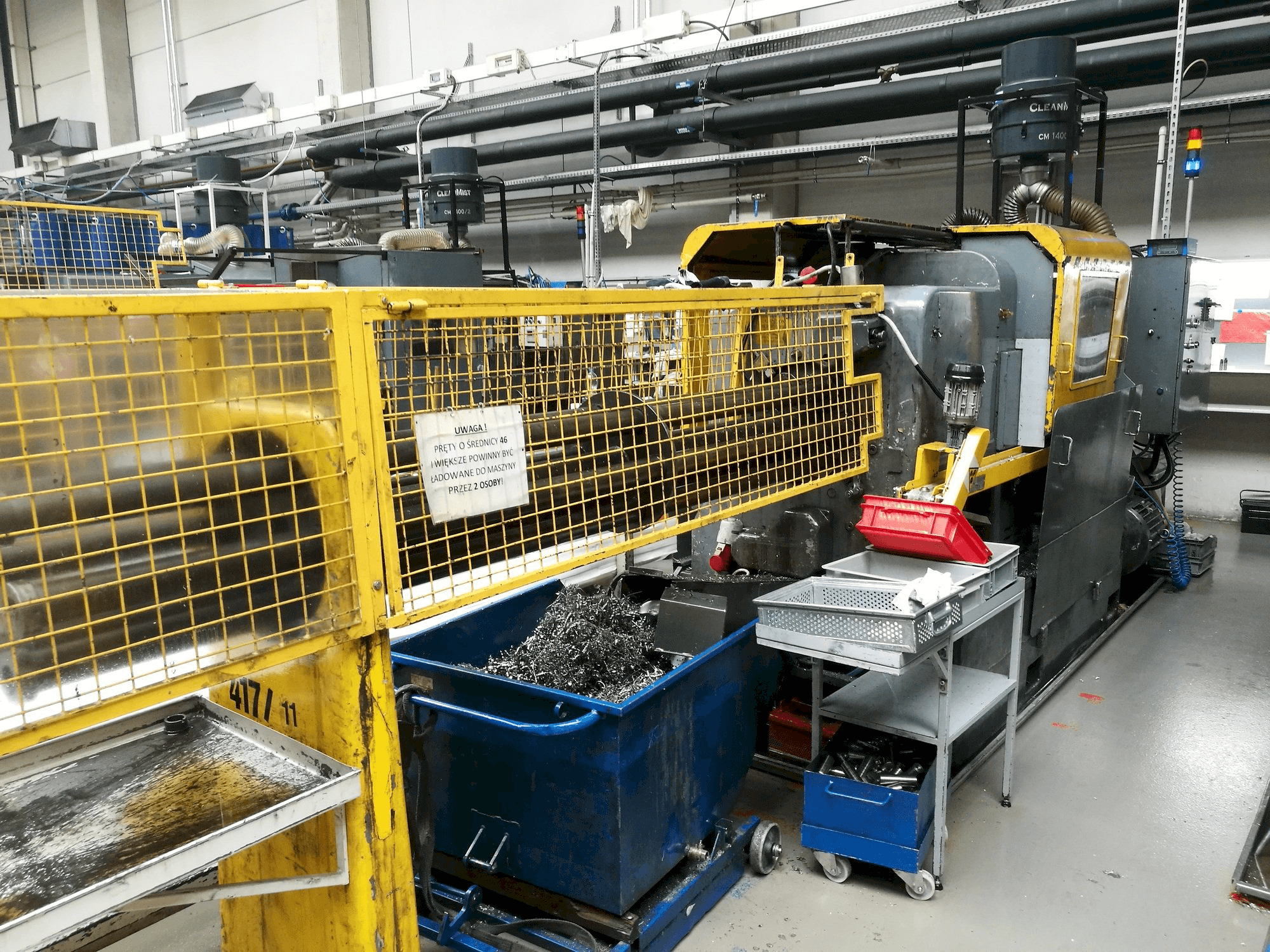 Koneen Wickman 1 3/8"-6 etunäkymä