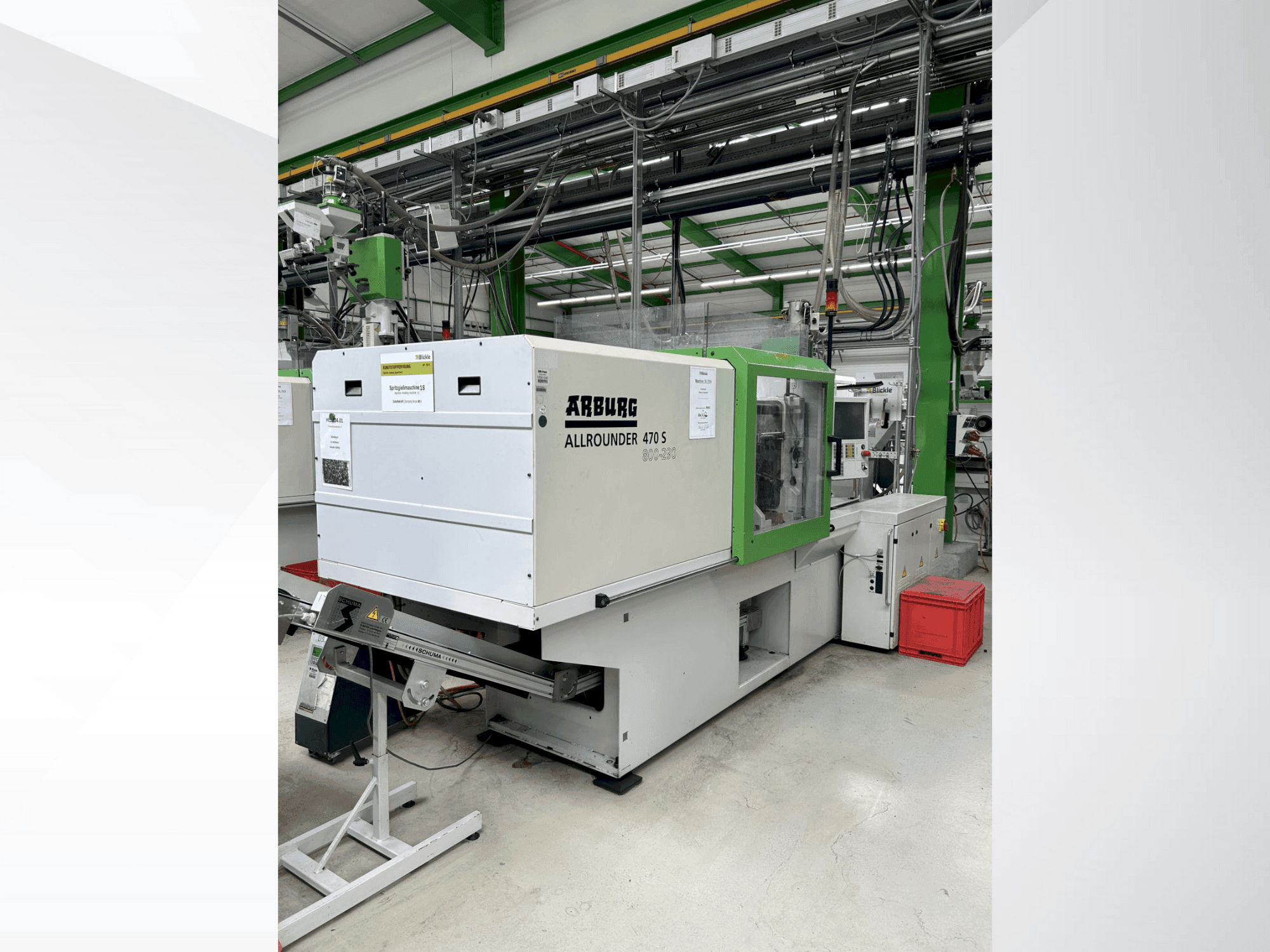 Koneen Arburg 470 S / 800-290 etunäkymä