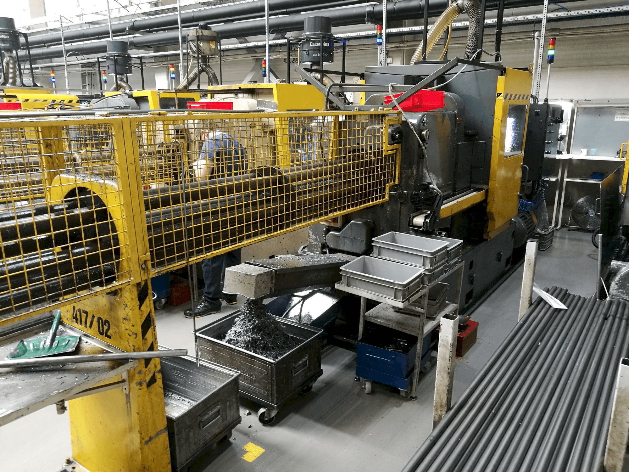 Koneen Wickman 1 3/8"-6 etunäkymä