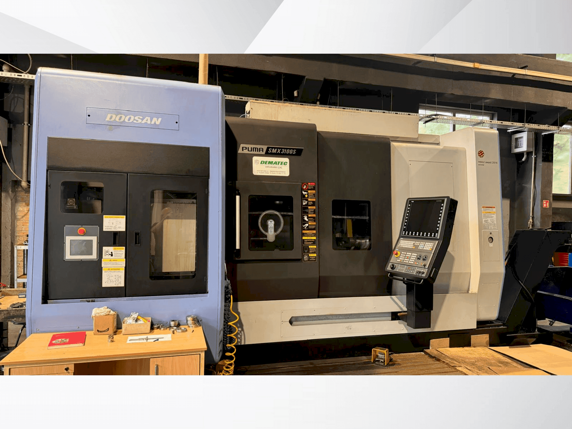 Koneen DOOSAN PUMA SMX 3100 S etunäkymä