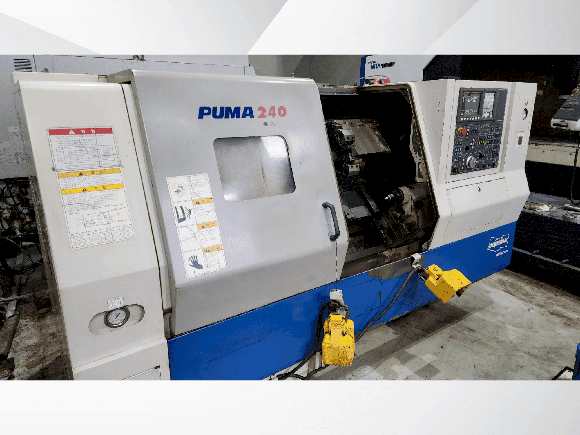 Koneen DOOSAN PUMA 240B etunäkymä