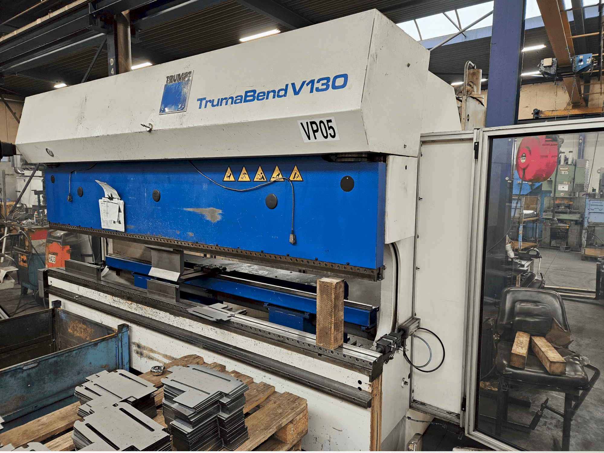 Koneen TRUMPF TrumaBend V130 etunäkymä